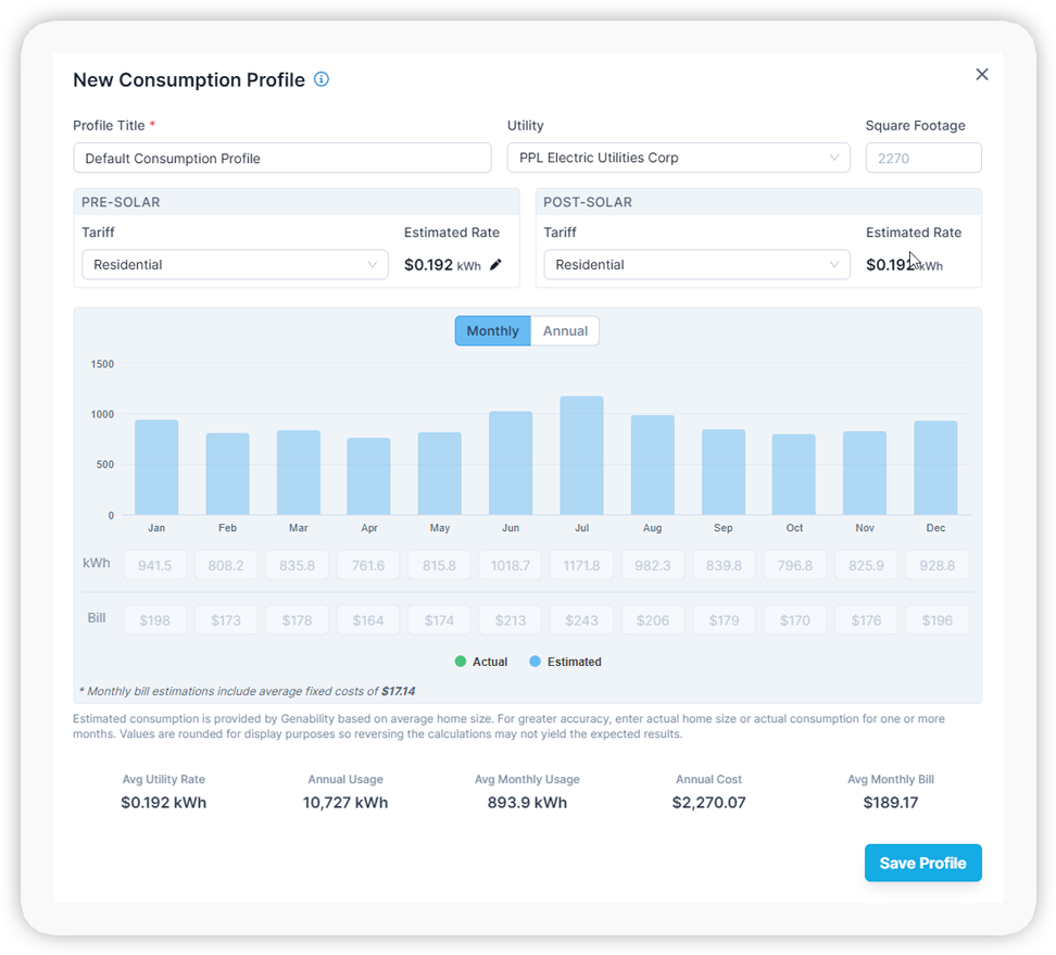 More Accurate Monthly Consumption Modeling in Enerflo.