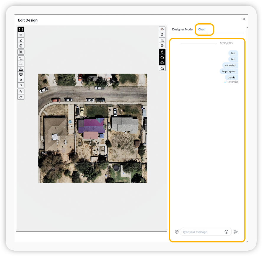 Enerflo - In- App Chat Added to Aerialytic Designer.