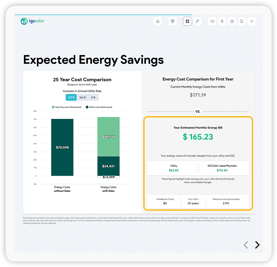 Enerflo - Accurate IGS TPO Proposal Pricing with Custom Production Data.